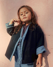 Load image into Gallery viewer, Reversible Upcycled Denim Kimono Jacket for toddlers and kids