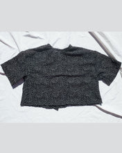 Load image into Gallery viewer, polka dots button front top shirt  and 3/4 sleeves.