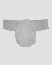 Load image into Gallery viewer, Premium Upcycled Cotton Kimono Onesie grey