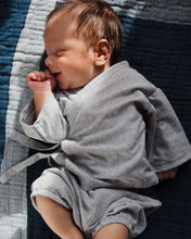 Load image into Gallery viewer, Easy Peasy Set, Kimono Top and  Bloomer Premium upcylced cotton grey