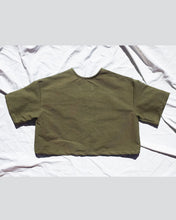 Load image into Gallery viewer, Kids  Green Button Up Top