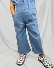 Load image into Gallery viewer, Premium upcycled denim jumpsuit set toddler - kids / I need to go potty Jumpsuit / Not jumpsuit