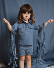 Load image into Gallery viewer, Kids toddlers denim shirt. 2 front pockets and collard