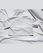 Load image into Gallery viewer, Premium Upcycled Cotton Button Up Top Stripes with Denim Pockets. Gender neutral for toddlers and kids