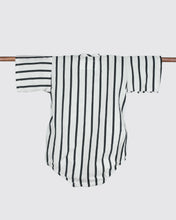 Load image into Gallery viewer, Black stripes baby kimono onesie