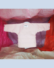 Load image into Gallery viewer, Kimono reversible jacket kids. Stripes and pink. Gender Neutral