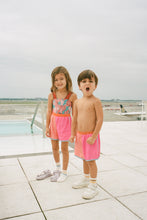 Load image into Gallery viewer, The Nostalgia Shorts Bi color pink, blue details
