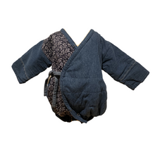 Load image into Gallery viewer, Winter Kimono onesie for babies.
